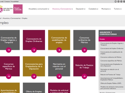 Diputación de León: Empleo
