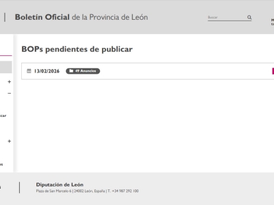 Boletines pendientes de publicar