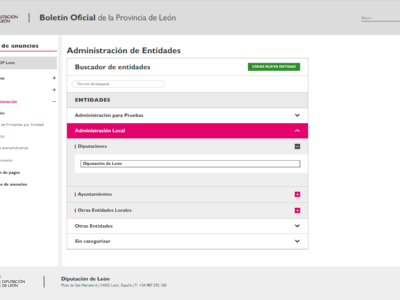 Buscador de entidades del BOP desplegado